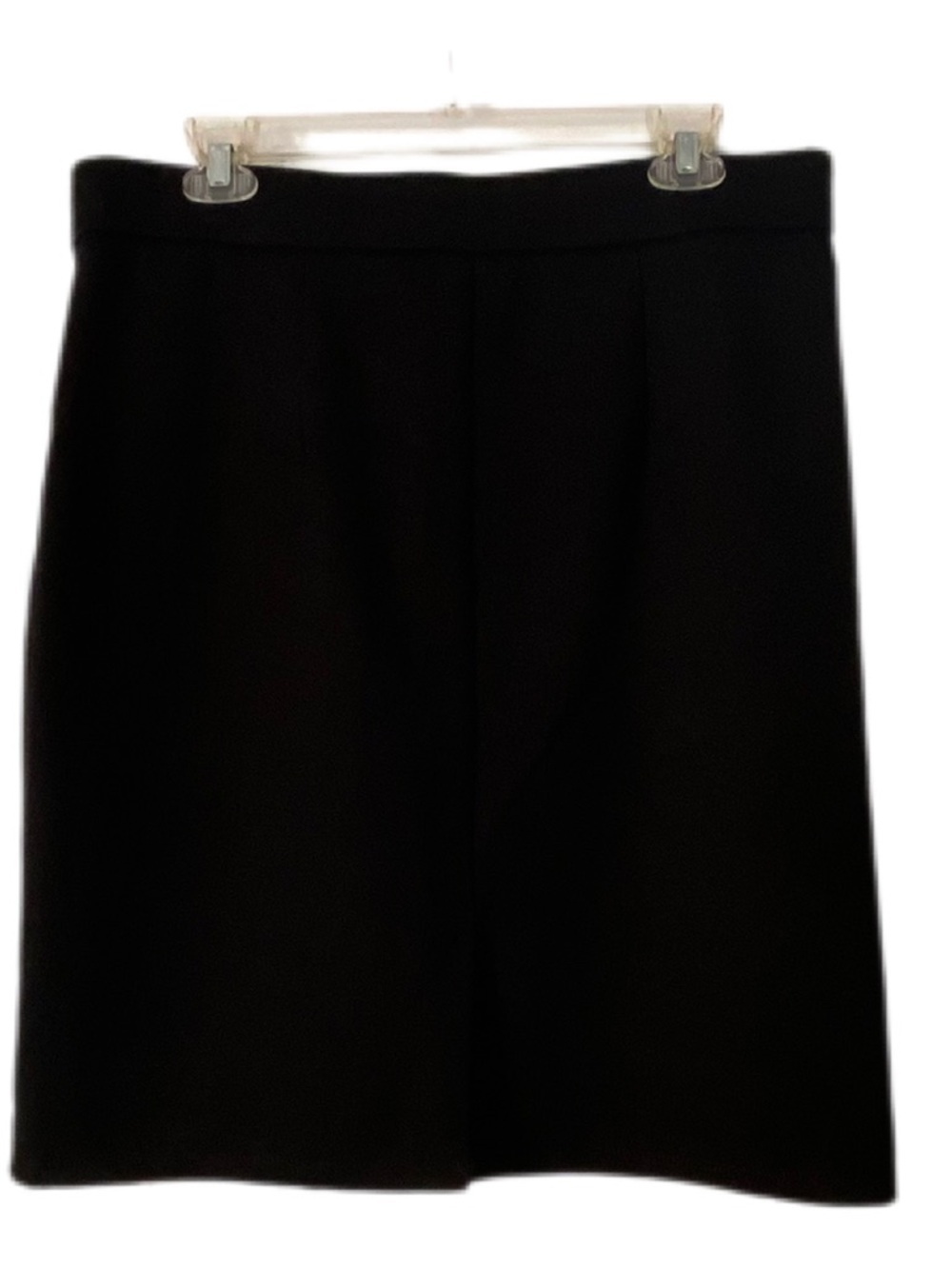 Time and Tru Black Ponte Pencil Skirt - Sleek Workwear Size L (12-14) - Picture 3 of 12